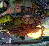 qquiet:  Studio Ghibli gifs: Hayao’s Moving Castle  “Look at that. They call