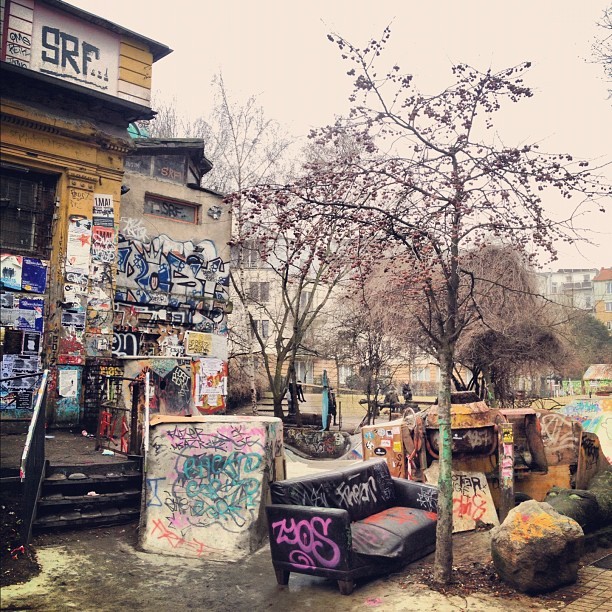 Skatepark next to venue in Hamburg, Germany (Taken with instagram)