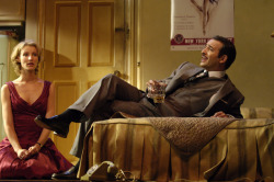 johnofthegarden:  Jean Dujardin and Alexandra Lamy in an adaptation of Jean-Loup Dabadie, “Two for the Seesaw”,  at the Edouard VI Theatre, 2006  