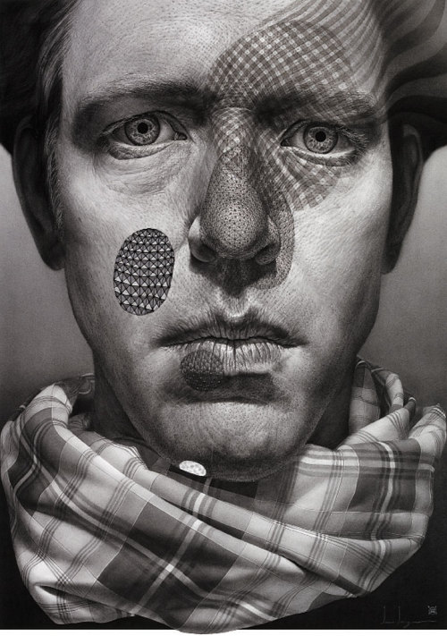 ssdmmfr:  Artist: Ian Ingram “The All Most” Charcoal, Ink, Beeswax, String, and Silver Leaf, 54” x 39” Inches, 137.2 cm x 99.1 cm, 2009 