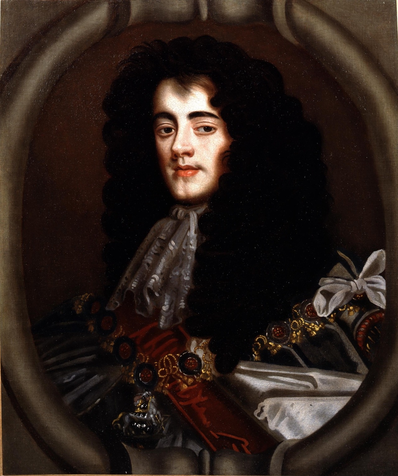 thestuartkings:  Portrait of James Duke of Monmouth 1670c. Studio of Sir Peter Lely