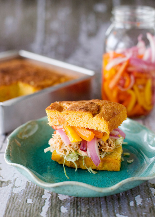 Slow Cooker BBQ Chicken Sandwiches