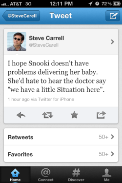 epic4chan:  Steve Carrell on Snooki’s pregnancy 