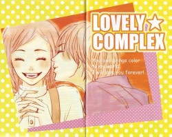 Lovely Complex | Kira-Fansub on We Heart It. http://weheartit.com/entry/23289893  Otani and Risa  I love these twooo