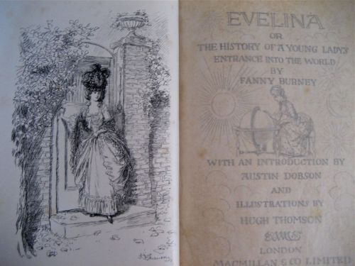 theczarisalive:Evelina. By Fanny Burney, Illustrated by Hugh Thomson (1904). First published in 1778