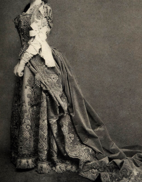 Porn Pics bellecs:  Gown by House of Worth, 1890s 