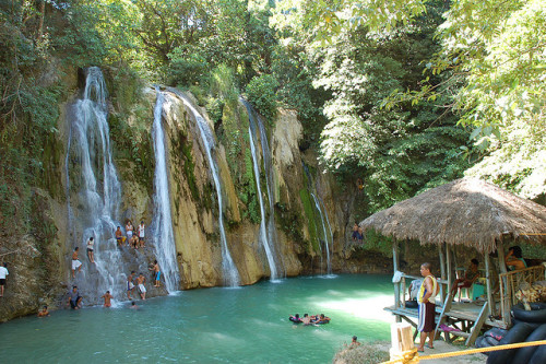 by martiniko on Flickr.Tourists at Daranak Falls, Rizal Province, Philippines.