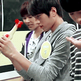 jiyeol:  Gif requested by pmjjang ∞ Derp Myungsoo 
