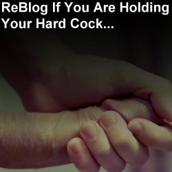 Holding and stroking…