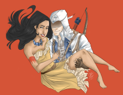 insieme-per-la-vittoria:  rakenscar:  Pocahontas &amp; Connor Ohgod how am I going to survive the whole summer waiting for AC 3?  Now this I can support wholeheartedly. 