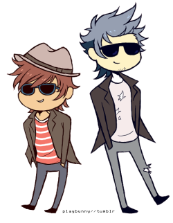 Just a Mordecai and Rigby in their Coolboy