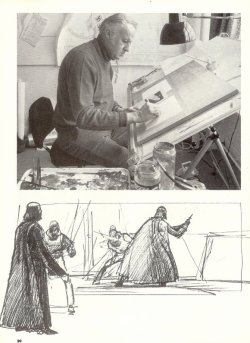 herochan:  RIP Ralph McQuarrie Ralph McQuarrie, concept designer for the original Star Wars Trilogy has passed away today at his home at the age of 82. Sad news. He shaped our childhood, that’s for certain. 