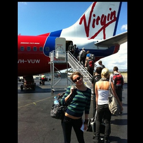 Bet you’d never see me standing under a sign saying “Virgin”!!! Ha! (Taken with in