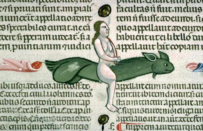 discardingimages:  phallic steed Decretum Gratiani with the commentary of Bartolomeo