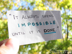 xpsycho:  The word itself says, “I’m Possible!” Patience, self. You’ll get through this. More inspiration? FOLLOW us! :)