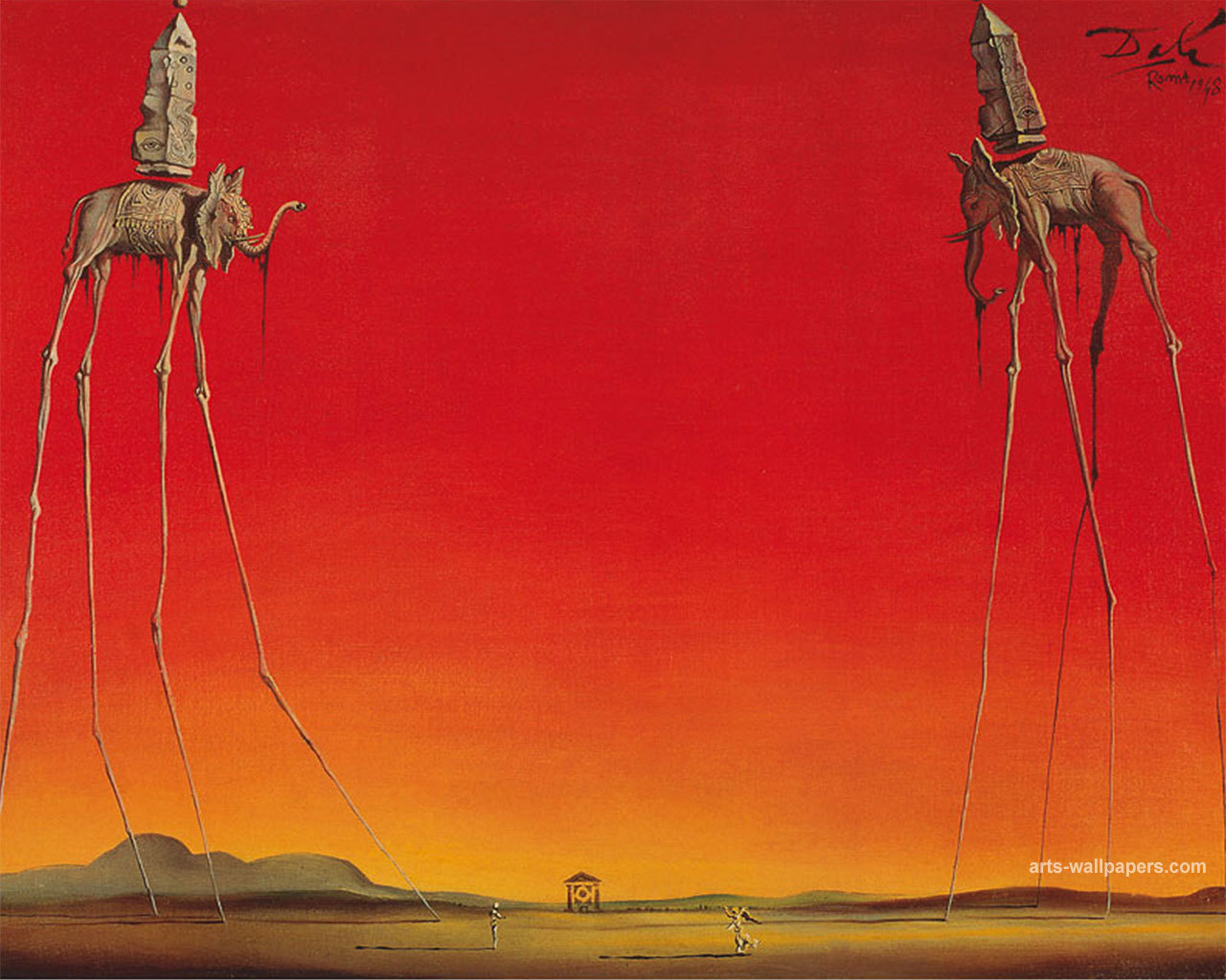 The Elephants, Salvador Dali