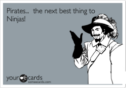 Pirates&hellip; the next best thing to Ninjas!Via someecards