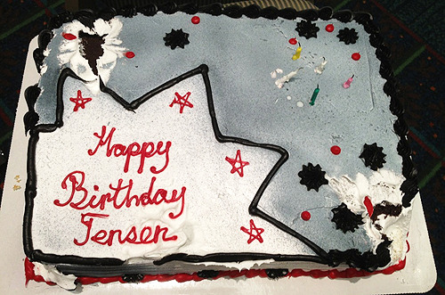 itsfuuh:Jensen’s birthday cake - x/x