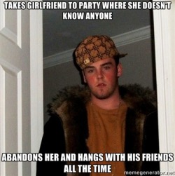reason I hate being invited to parties with guys -____-