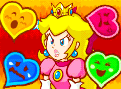 trinitybit:  the many emotions of super princess peach &gt;w&lt; 
