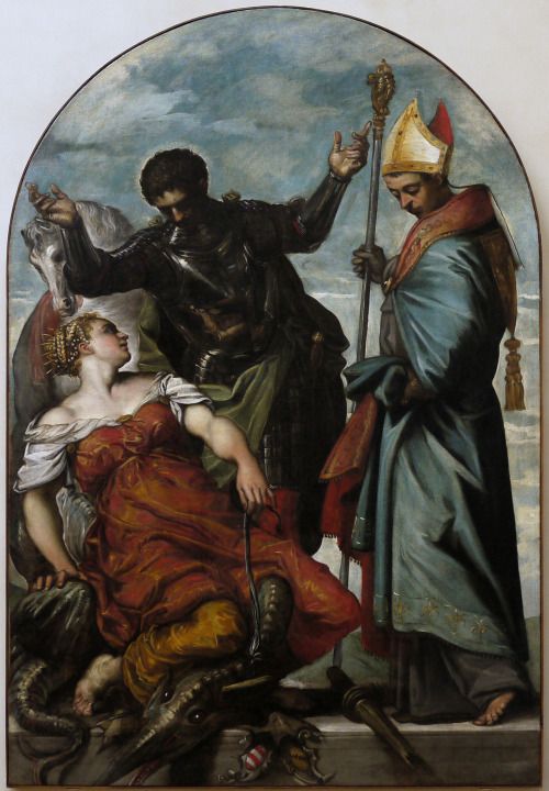 The Princess, Saint George and Saint Louis, by Tintoretto, Gallerie dell'Accademia, Venice.