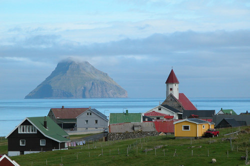 by Erik Christensen, Porkeri on Flickr. The village of Hvalba, northeast of Suðuroy, Faroe Islan