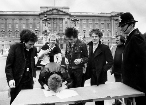 Malcolm Mclaren with Sid. Then having those words at his funeral. 
