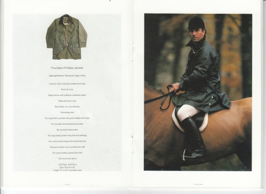 The Mark Phillips Jacket Barbour Catalogue 1990 2nd edition