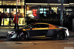 automotivated:  Matte black Audi R8 [Explored]