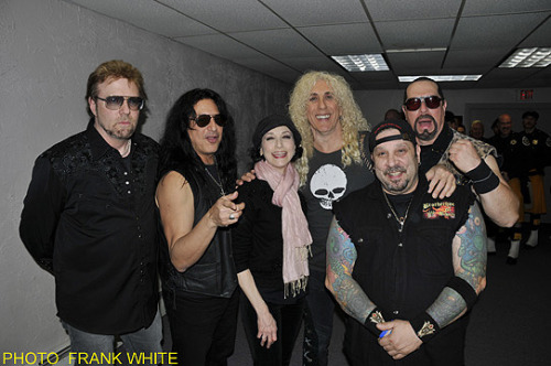 Bebe Neuwirth with heavy metal gang Twisted Sister&hellip;. That&rsquo;s pretty cool though!