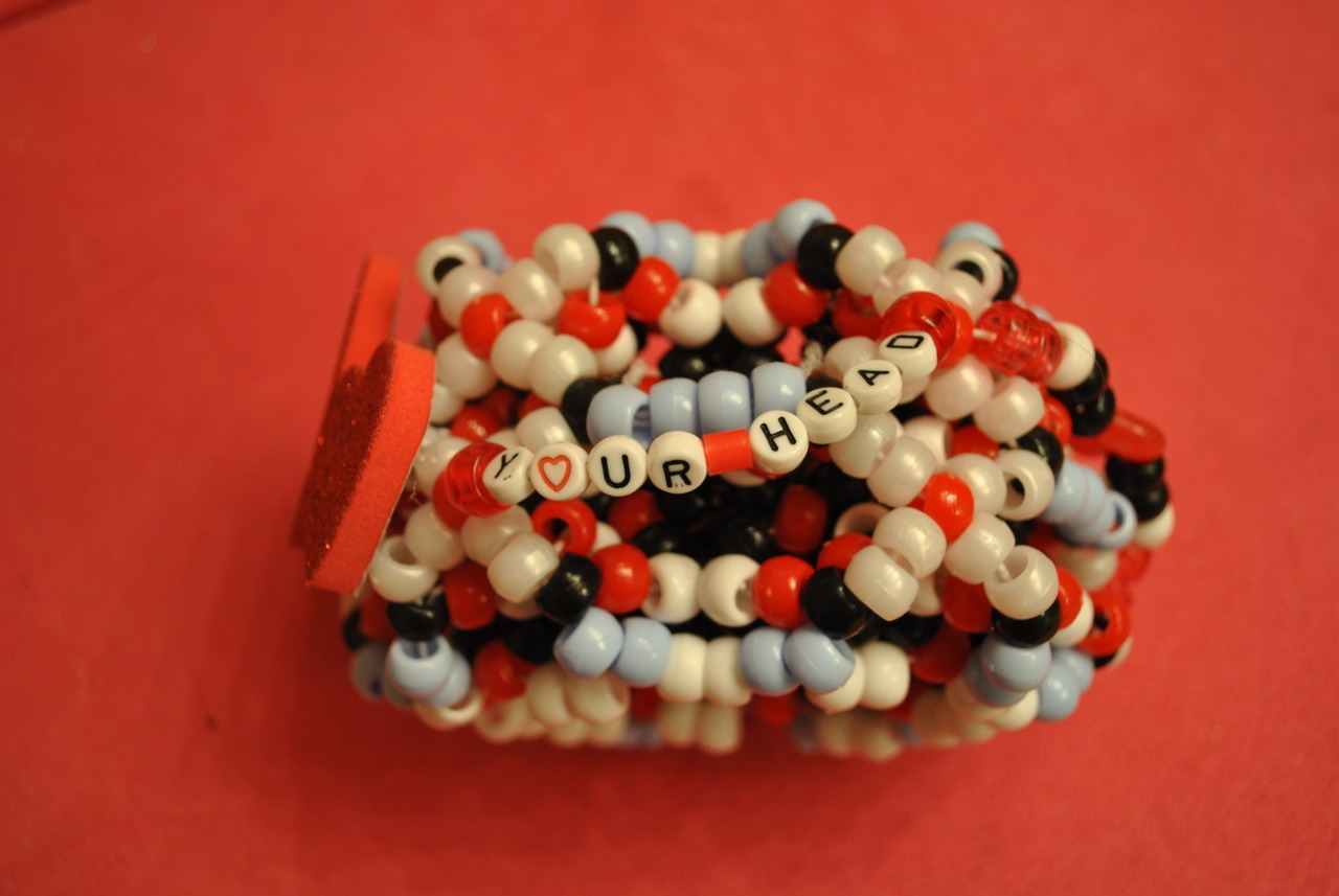 Queen of Hearts &ldquo;Off With Your Head&rdquo; cuff I made for Kerah for