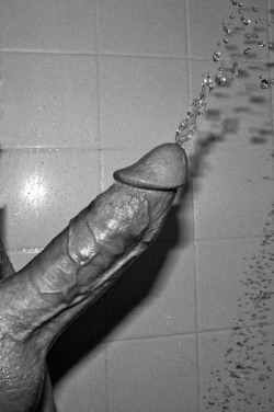 lovecircumcisedmen:  a hot cock pissing.