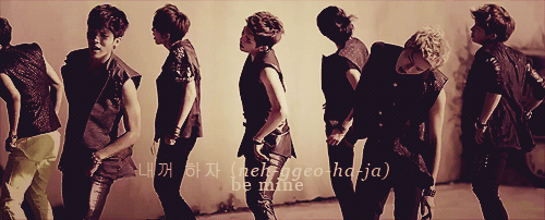 :  내꺼 하자  (neh-ggeo-ha-ja)- be mine 