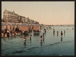 The Beach And The Sea, Blankenberghe, Belgium, 1890S The Library Of Congress