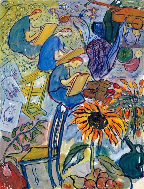 poboh:  The artist as an art student,  1936-1938,   Charlotte Salomon.  was a German-Jewish artist born in Berlin. (1917 - 1943) 