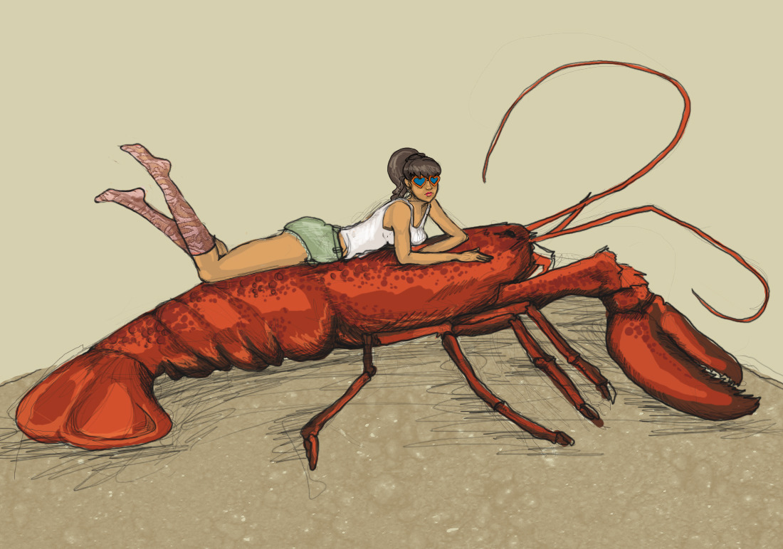 auroristar:  Lobster. By me.    awesome :]