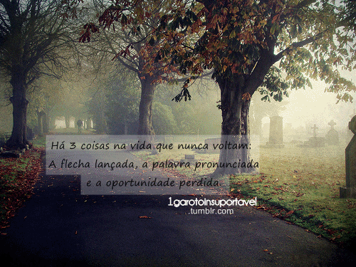 Distancia é o fim .