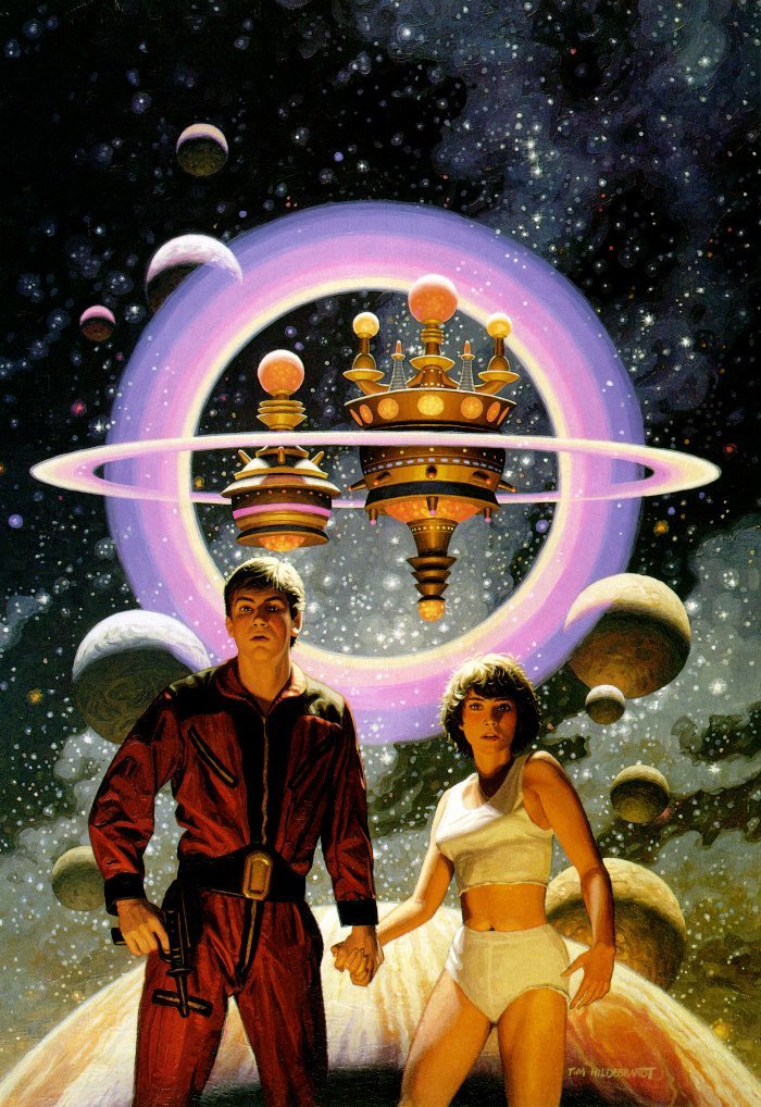 siryl:  brighter-suns:  Couple in Space by Tim Hildebrandt. I had a poster of this