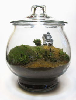 Bishopillustration:  Terrarium Scale Model Of The Beetlejuice House From The Tim