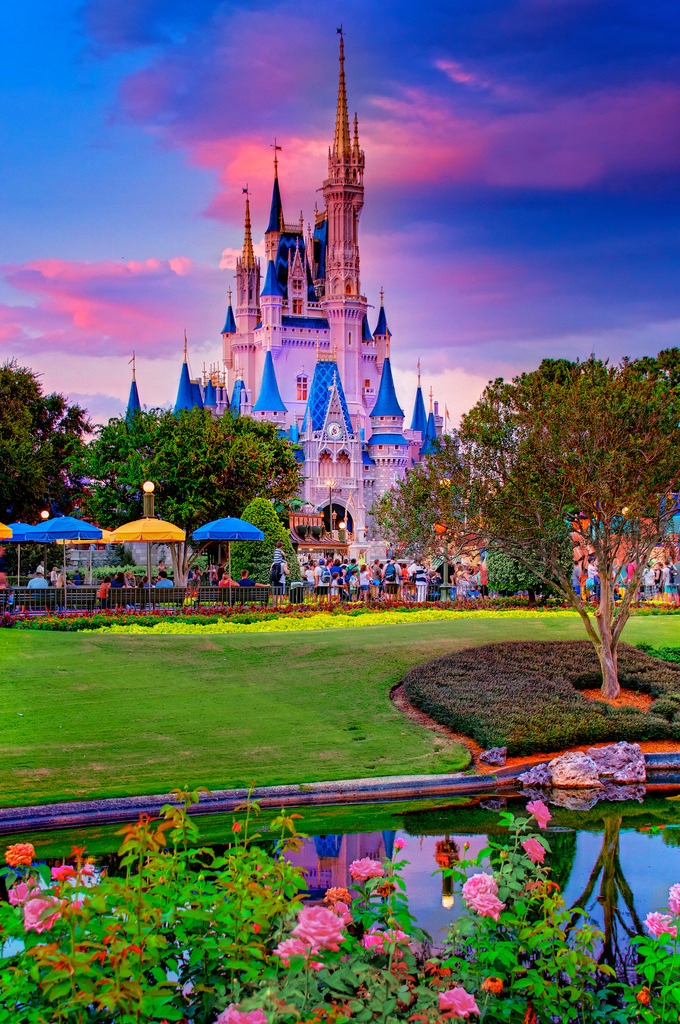 disneyparksphotography:  &ldquo;Magic Hour Magic Kingdom&rdquo;by Matt Pasant