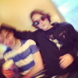 Josh and Florian, super blurry, lol. (Taken with instagram)