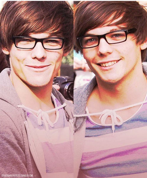 TIUDFJKCHV so. many. gifs. and. pictures. of. Louis. in. glasses.