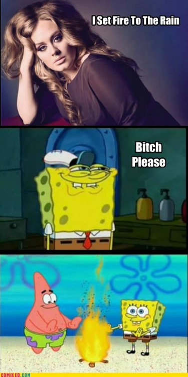 nostalgialaughs:  Underwater fire… your move Adele 