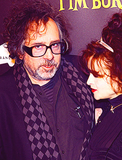 captainheroism:  Helena Bonham Carter &amp; Tim Burton |  Exhibition of Tim Burton