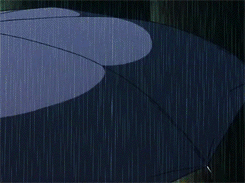 qquiet:  Studio Ghibli gifs: Totoro and Raindrops 
