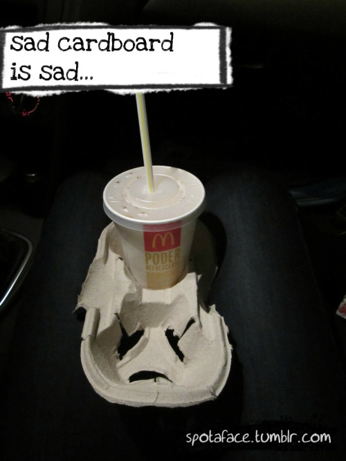 McDonald’s cardboard base
@ my brother’s car
2012