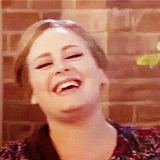 adkinsdream:  bellamese: The Adele Cackle  I love when you smile