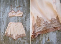 thattwatdeziree:  forestgraves:  Adore Vintage 1920s Lingerie Set  Omg 