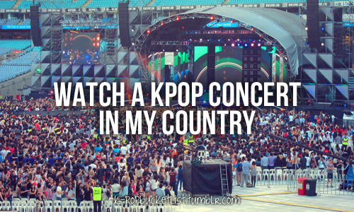 K-Pop Bucket List