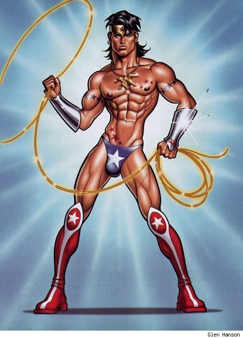 browsethestacks:  ‘Wonder Man’ by Glen adult photos